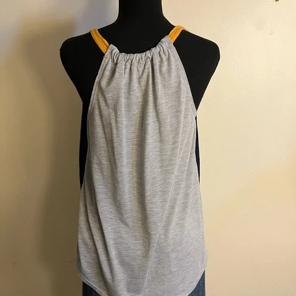 Xhilaration Boho Navy Sleeveless Top - Picture 3 of 5